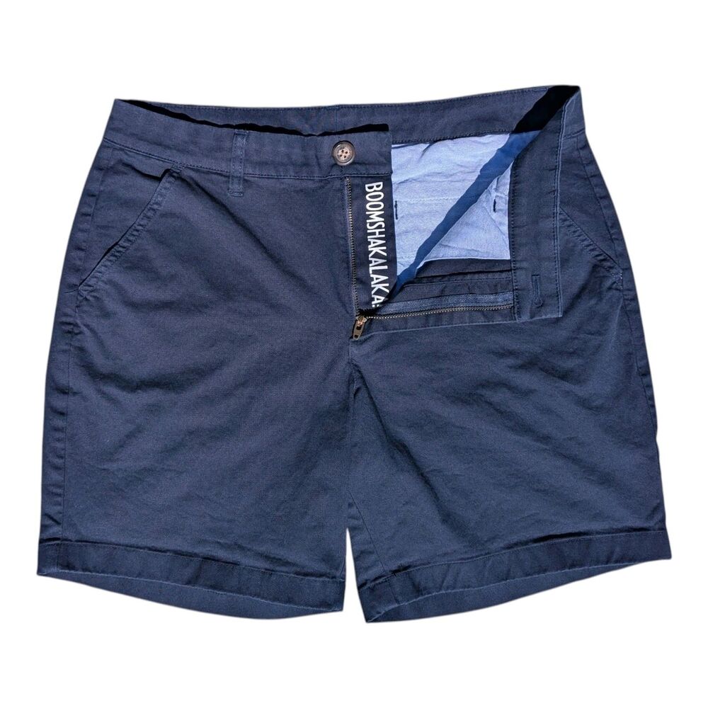 Chubbies The Armadas Navy Blue Stretch Twill Men's Size 32 7" Shorts  Preppy